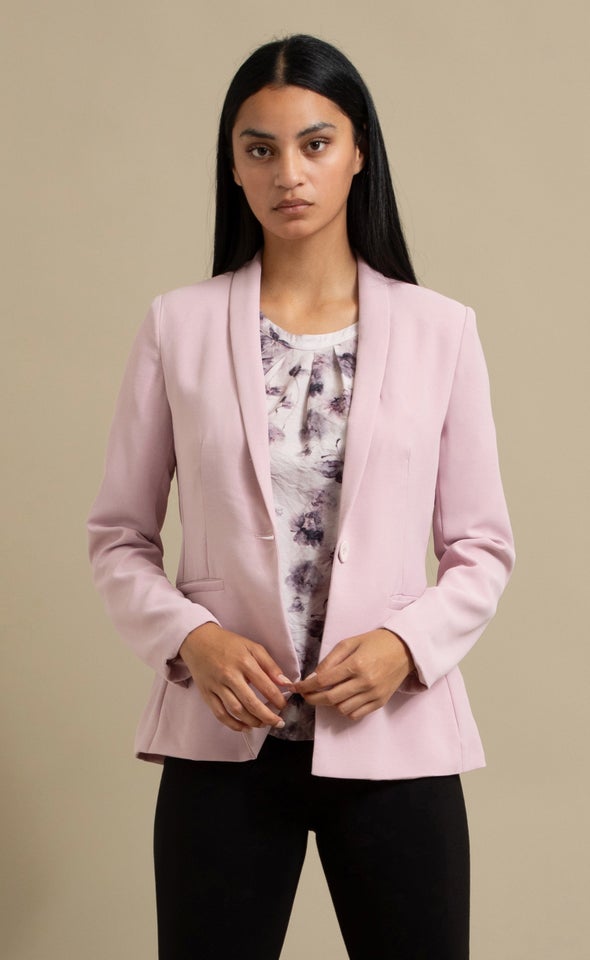Single Button Blazer Dusky