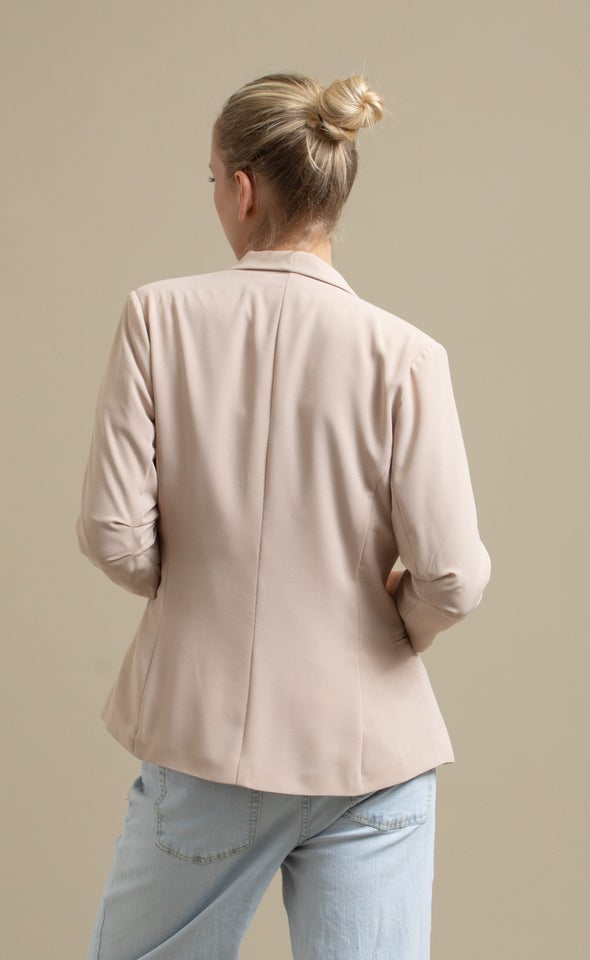 Single Button Blazer Natural