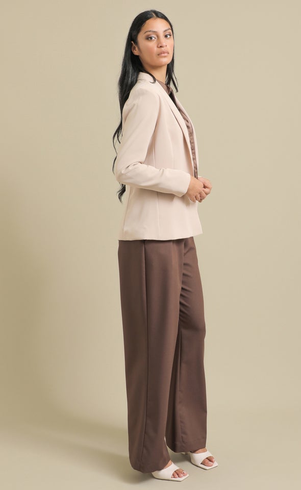 Single Button Blazer Natural