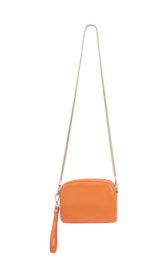 Snake Chain Mini Tote Orange