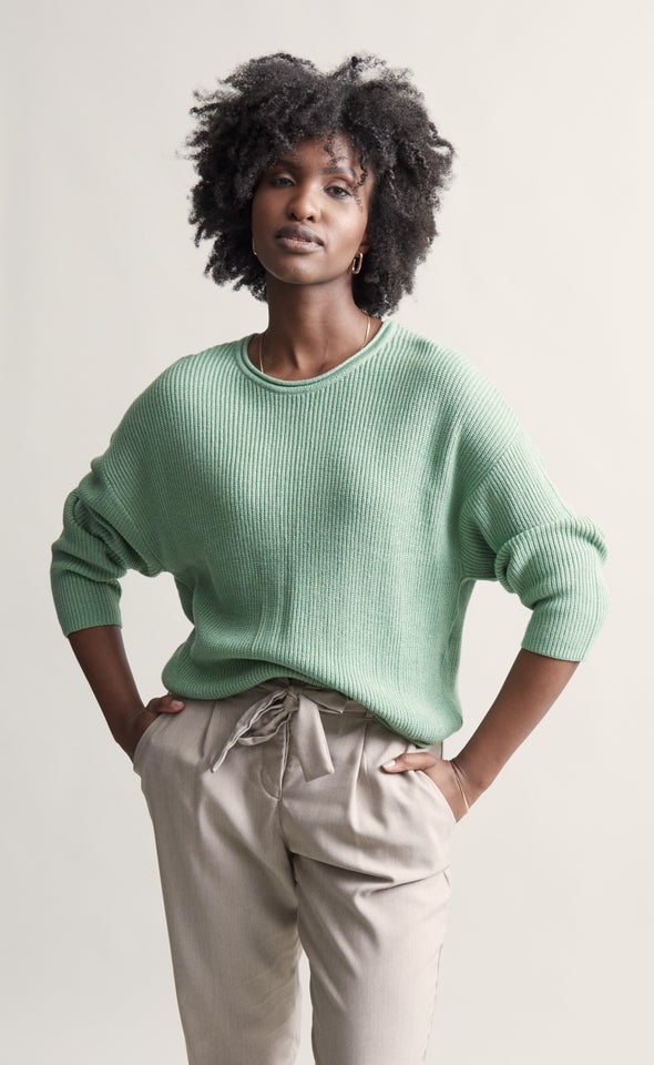 Soft Knit Round Neck Sweater | Pagani