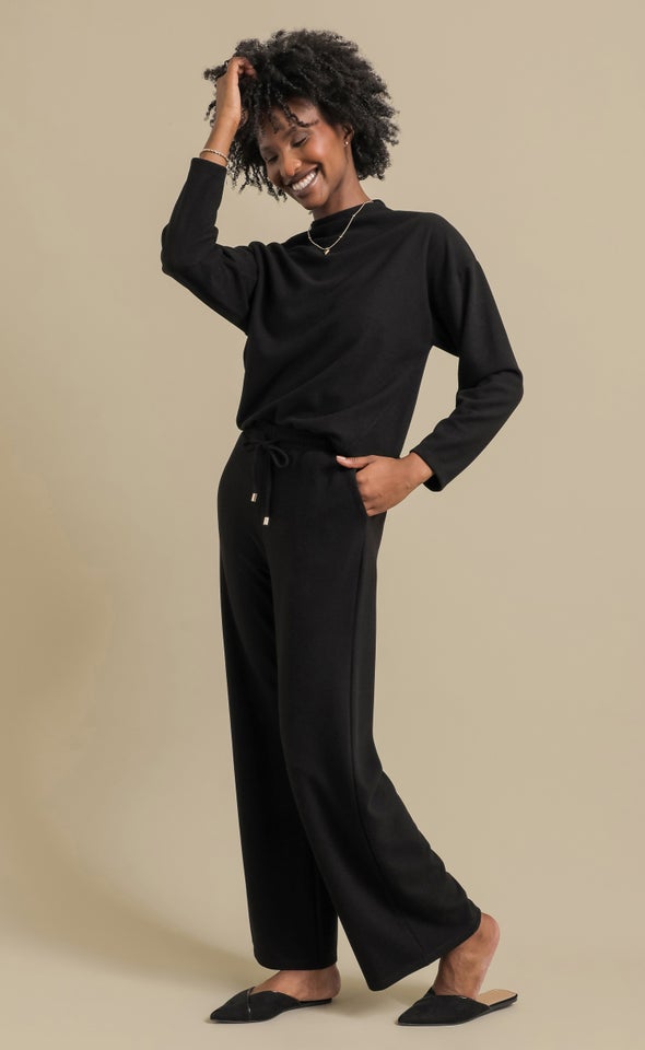 Soft Rib LS Top Black