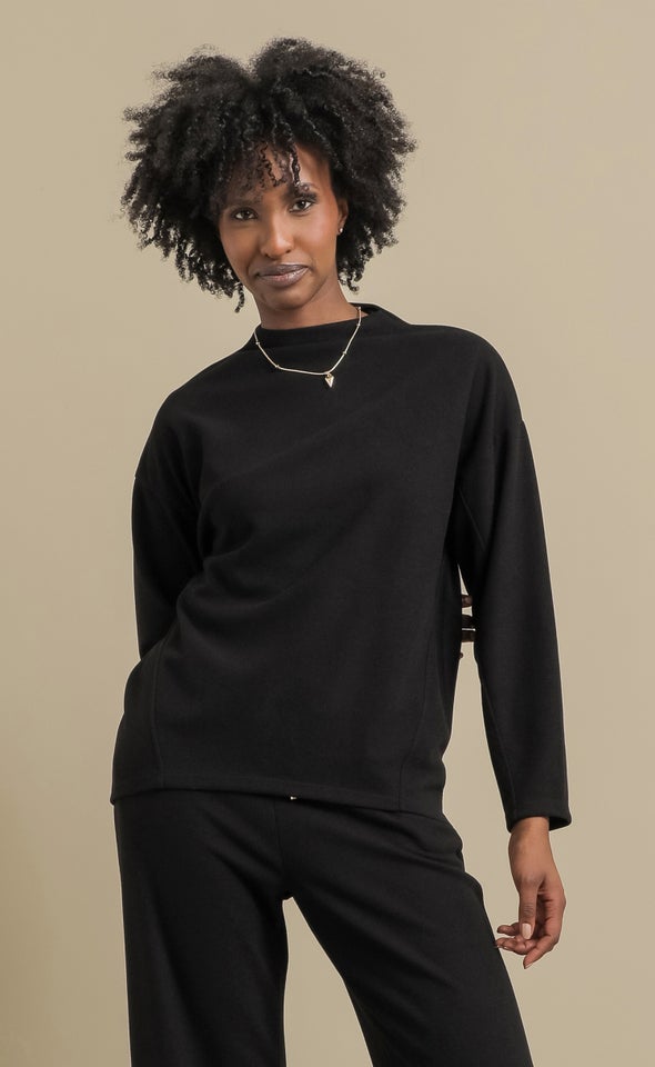 Soft Rib LS Top Black