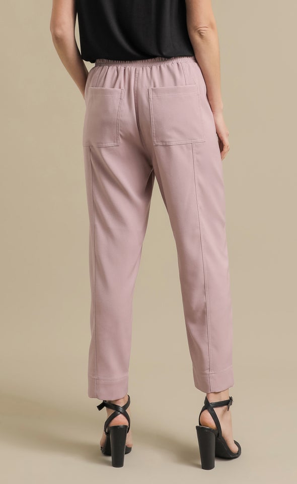 Soft Twill Drawcord Pants Dusky