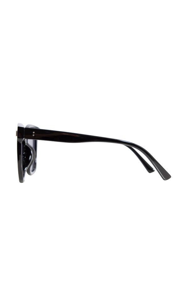 Square Frame Sunglasses Black