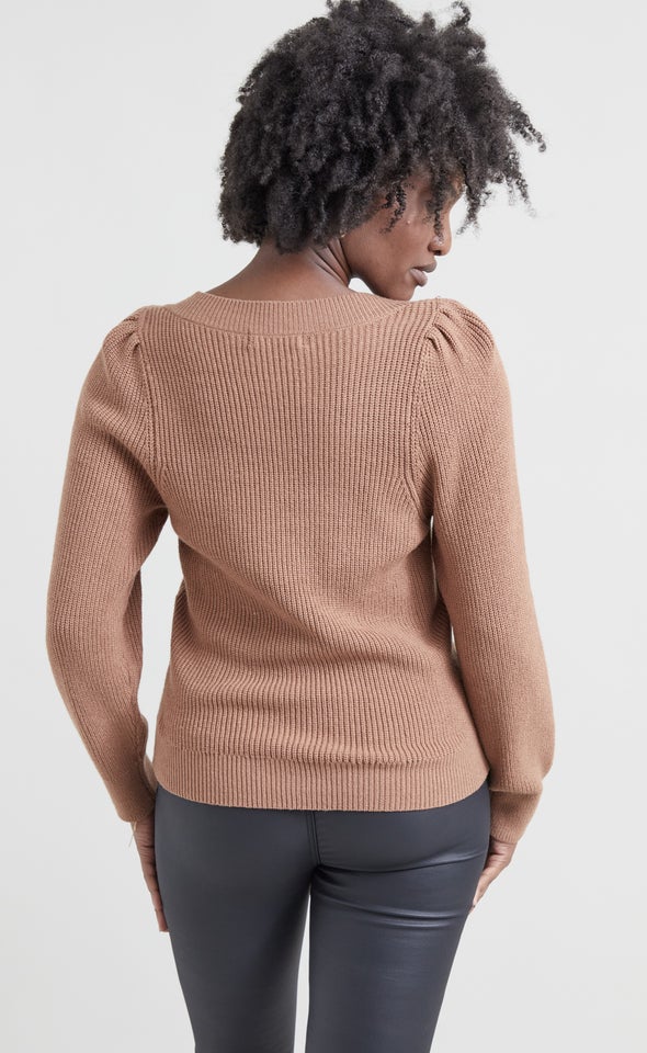 Square Neck Sweater | Pagani