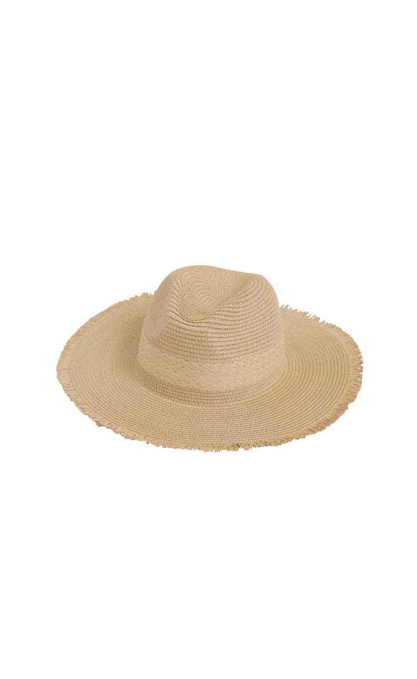 Straw Fedora Natural