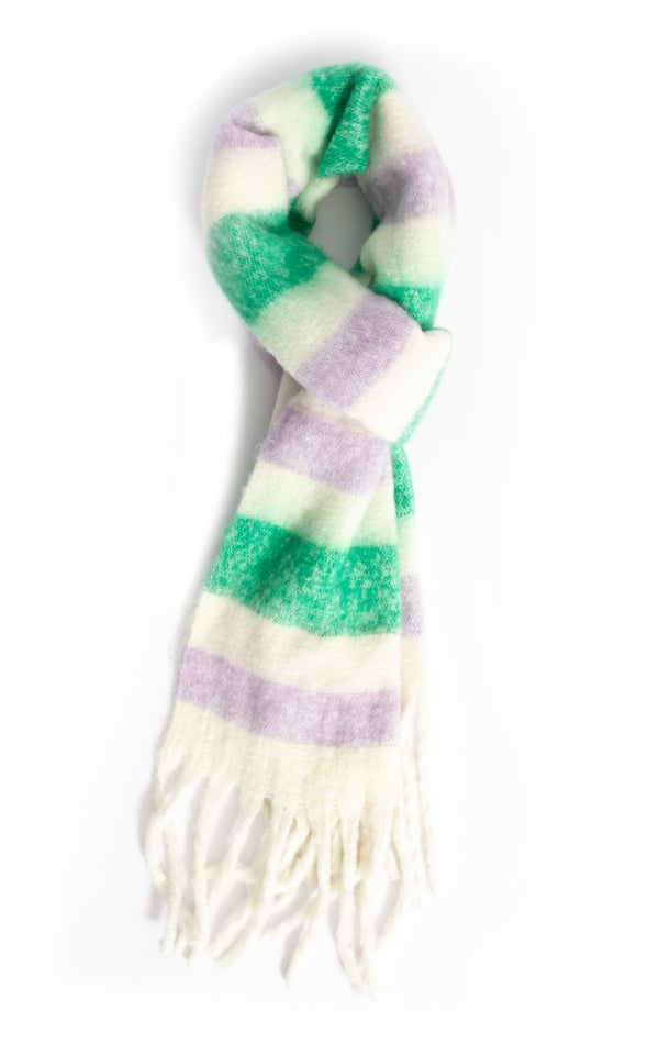 Striped Woolly Scarf