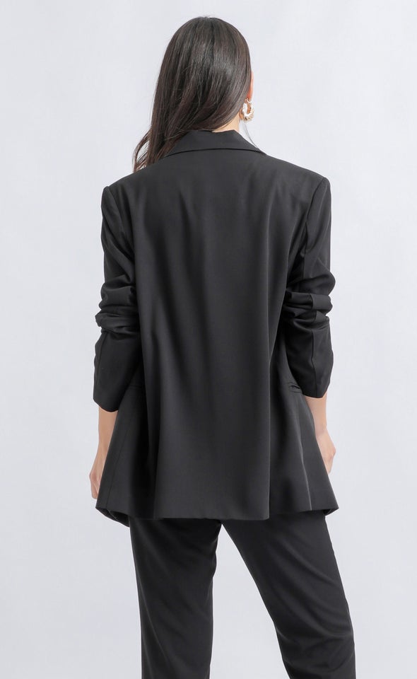 Suiting Longline Blazer Black
