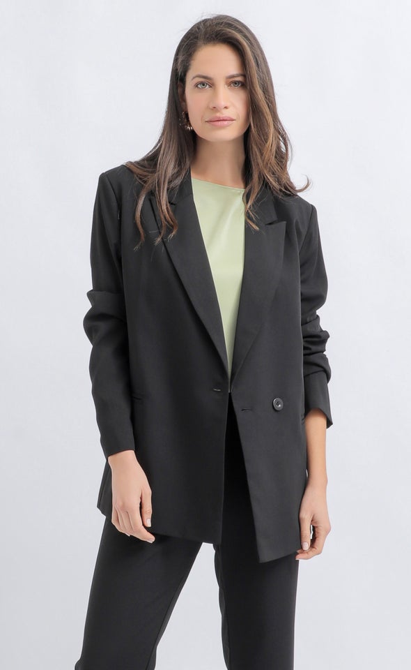 Suiting Longline Blazer Black