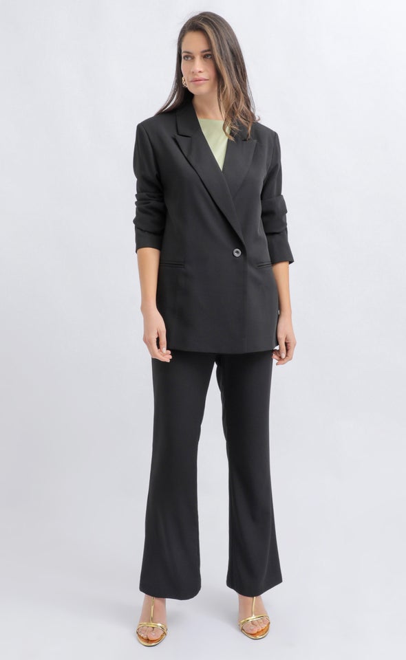 Suiting Longline Blazer Black