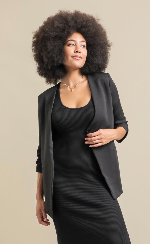 Suiting Open Blazer Black