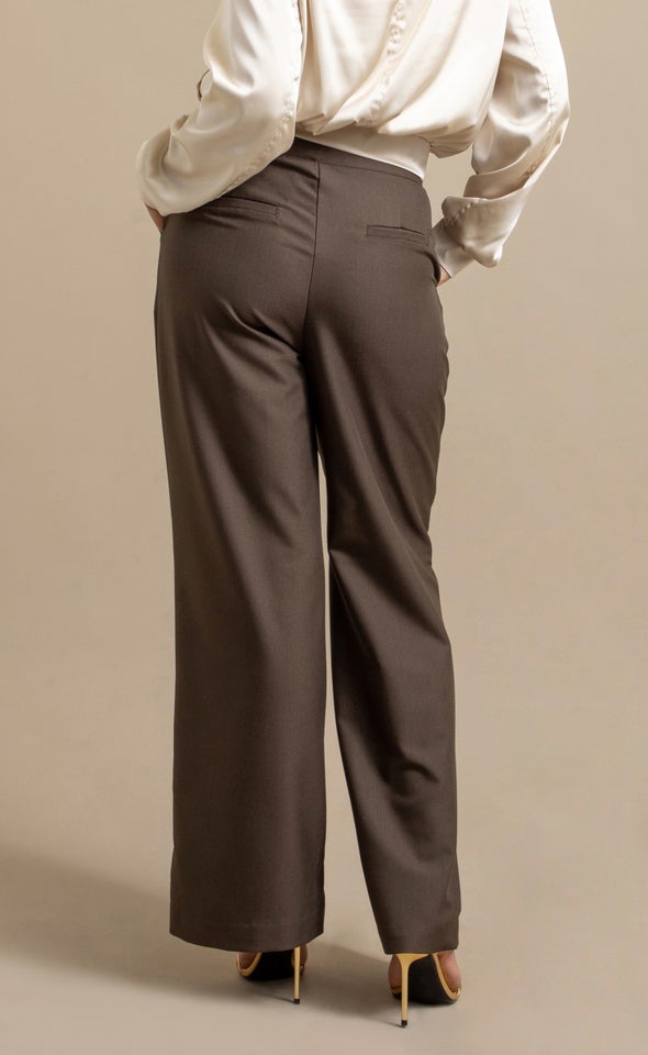 Suiting Pleat Front Pants Forest