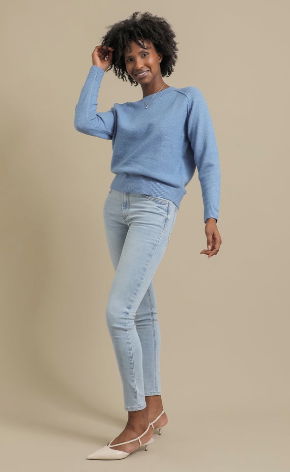 Super High Rise Vintage Skinnys Blue