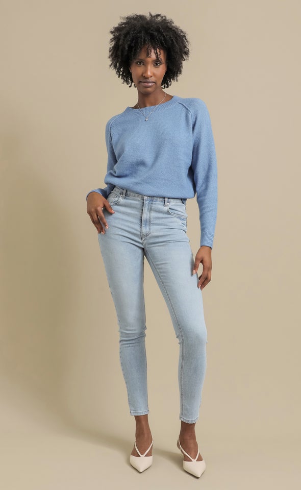 Super High Rise Vintage Skinnys Blue