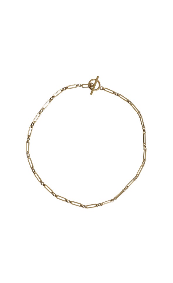 T Bar Chain Link Necklace