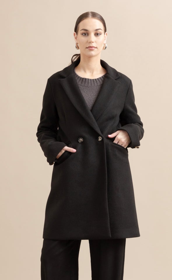 Tailored Coat Black