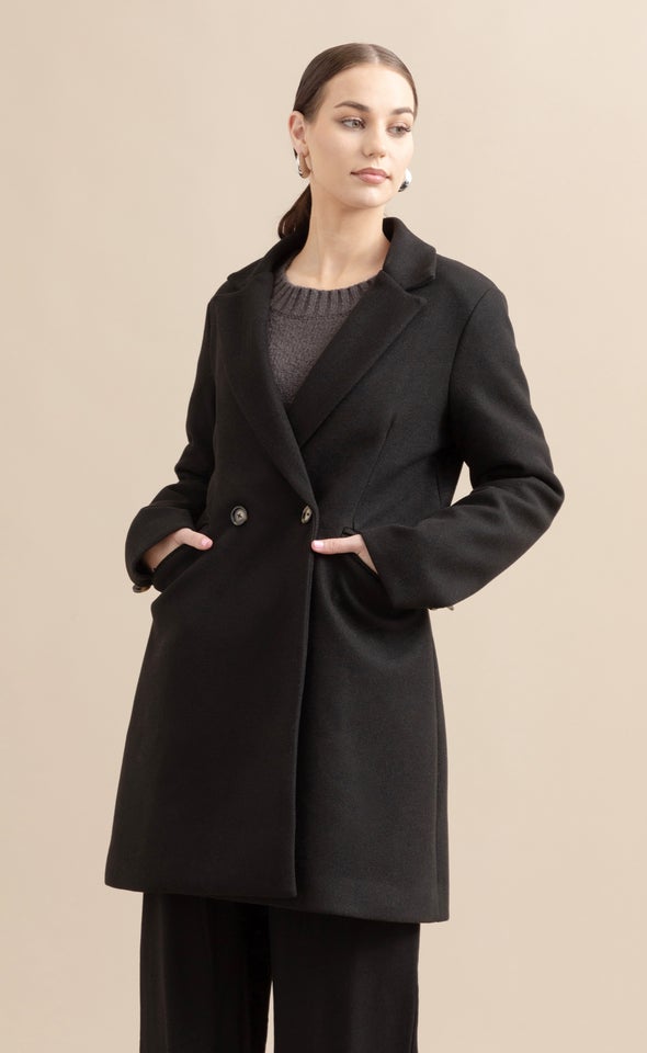 Tailored Coat Black