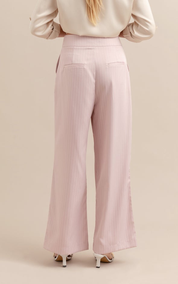 Tailored Pinstripe Pant Blush