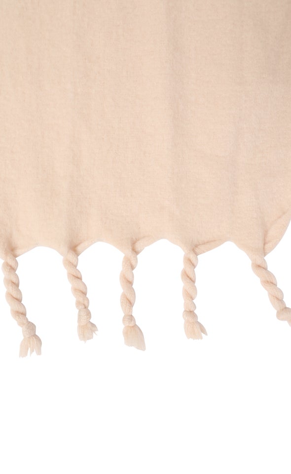 Tassel Edge Scarf Blush
