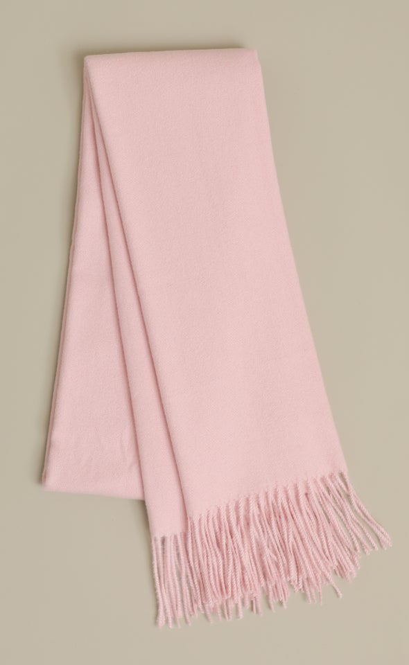Tassel Edge Scarf Blush