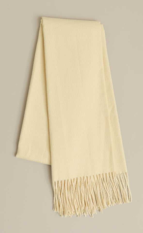 Tassel Edge Scarf Yellow