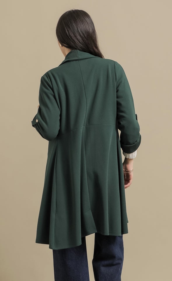 Tex Knit Waterfall Jacket Olive