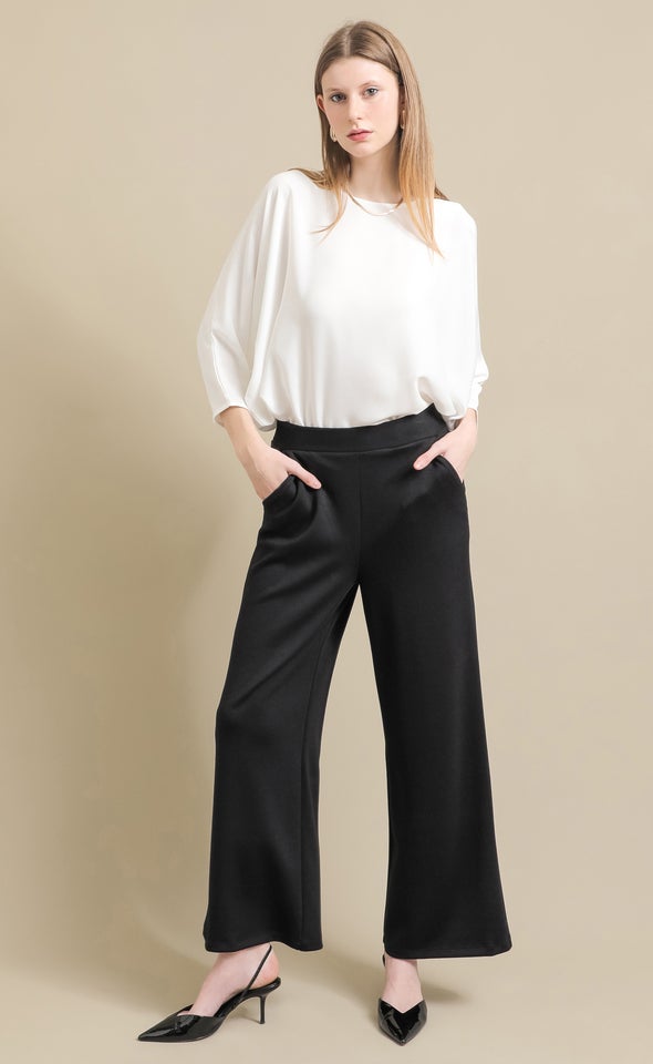 Tex Knit Wide Leg Pants