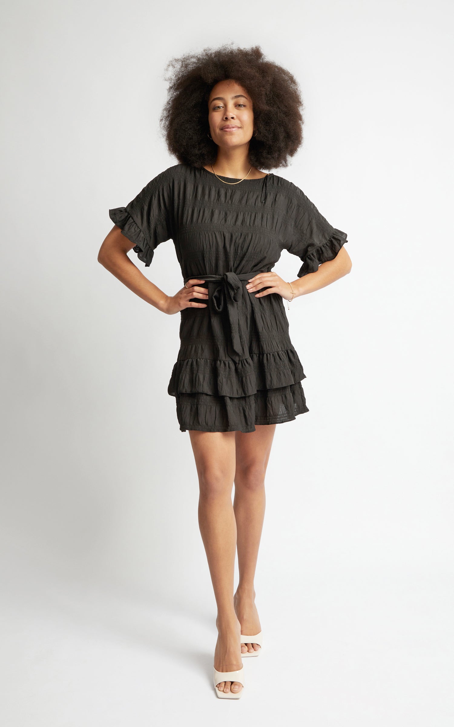 t shirt ruffle dress