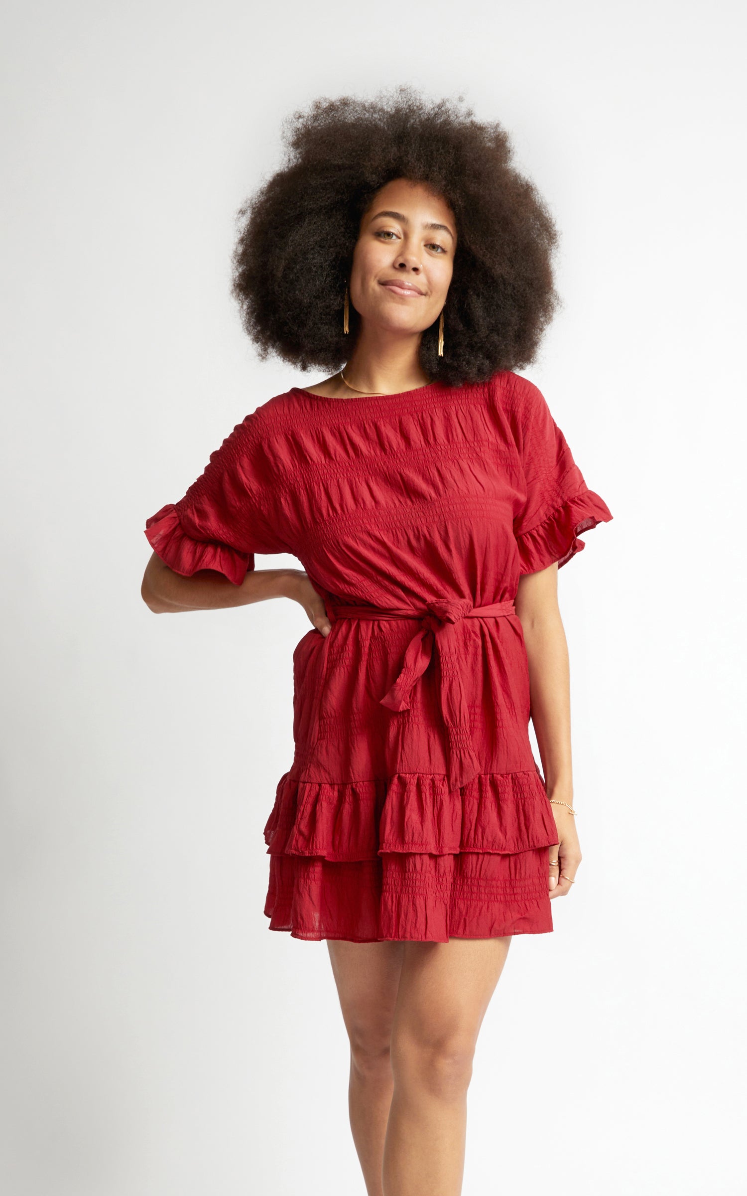 t shirt ruffle dress