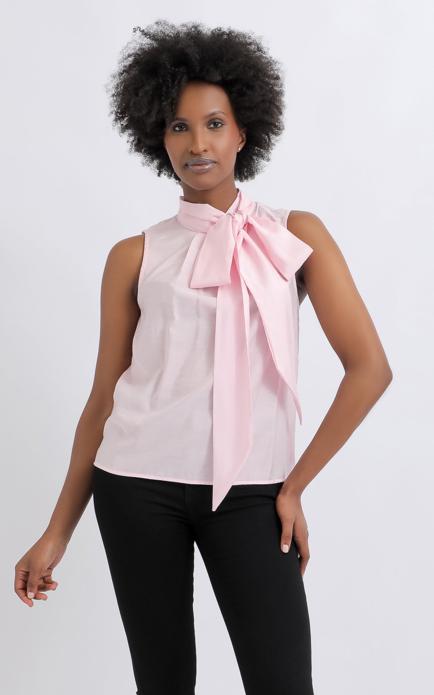 tie-detail-sleeveless-top-pink