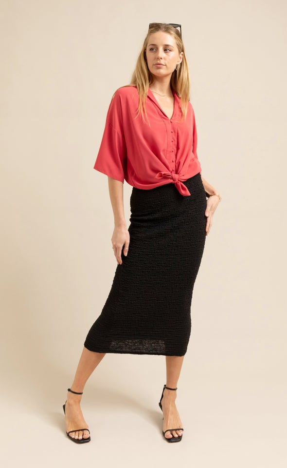 Tie Front Shirt Watermelon