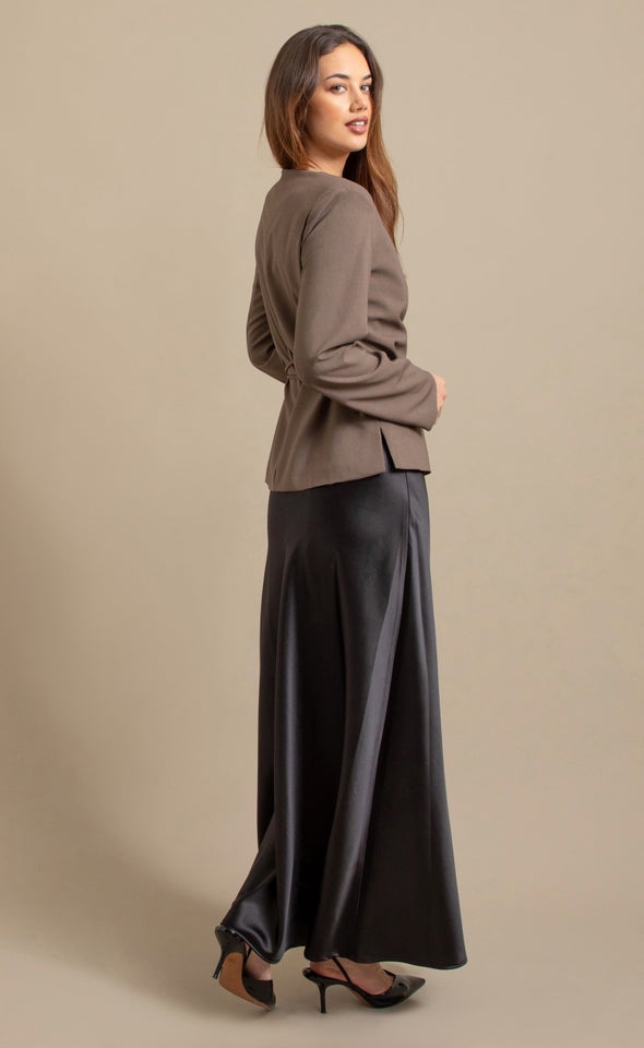 Tie Waist Blazer Cocoa
