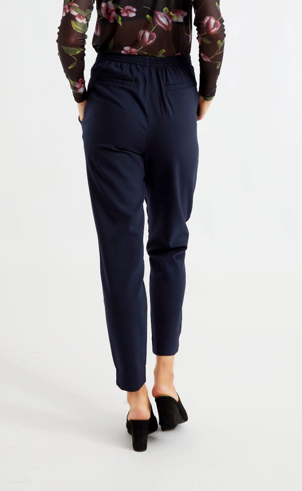 Tie Waist Tapered Pant Ink