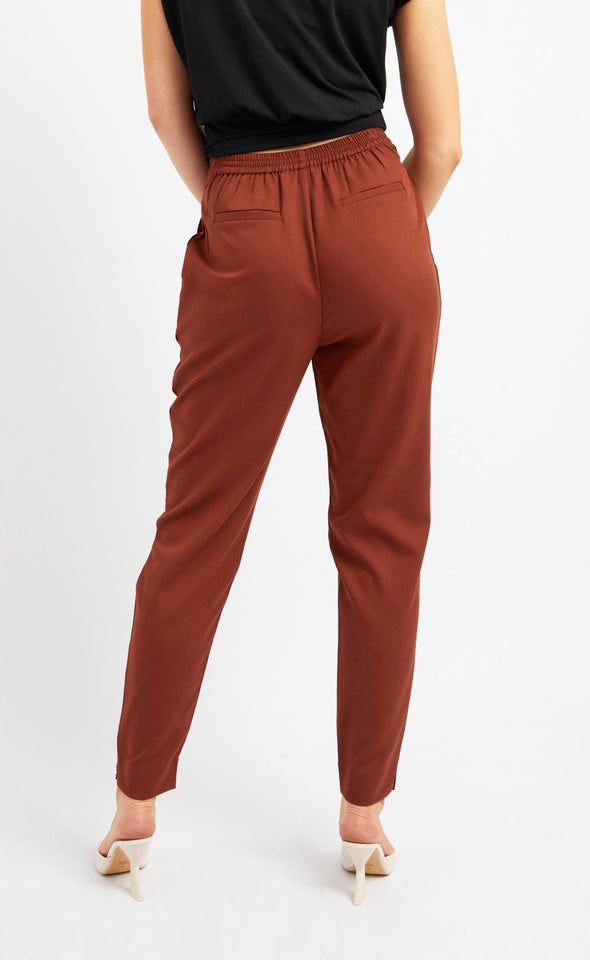 Tie Waist Tapered Pant Spice