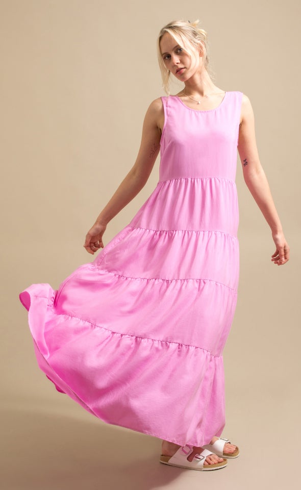 Tier Floaty Maxi Pink