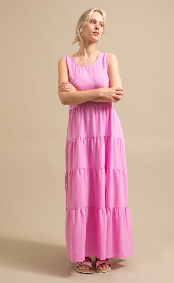 Tier Floaty Maxi Pink