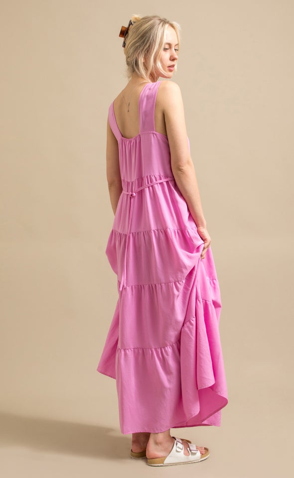 Tier Floaty Maxi Pink