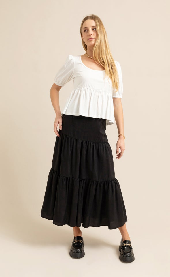 Tiered Midi Skirt | Pagani