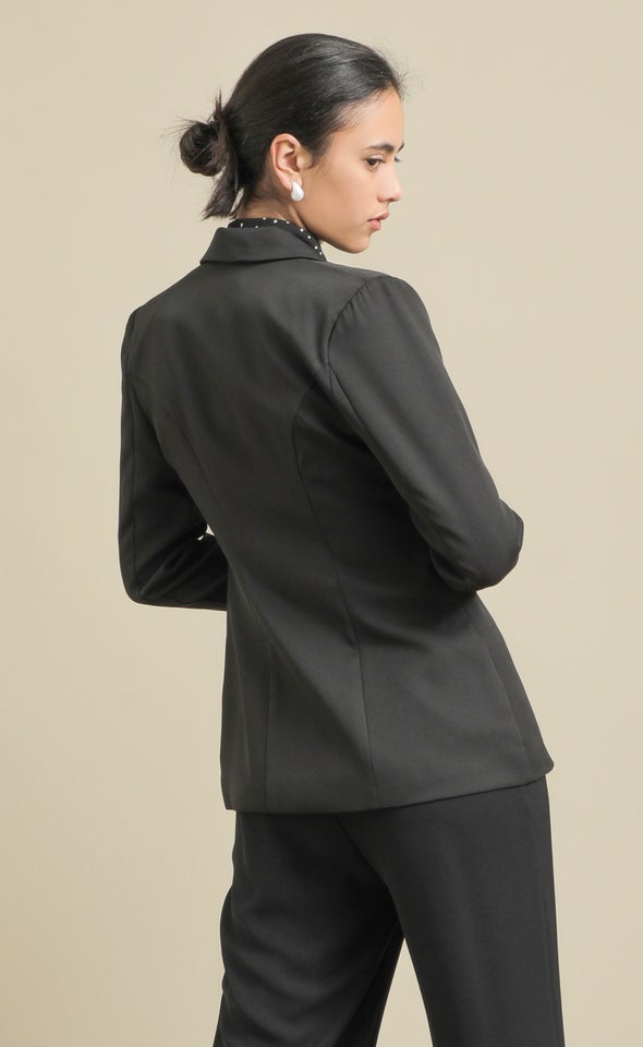 Tuxedo Look Blazer Black
