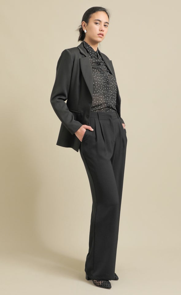 Tuxedo Look Blazer Black