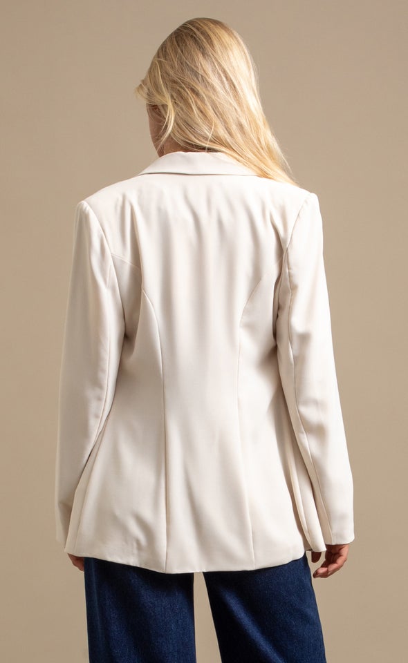 Tuxedo Look Blazer Natural
