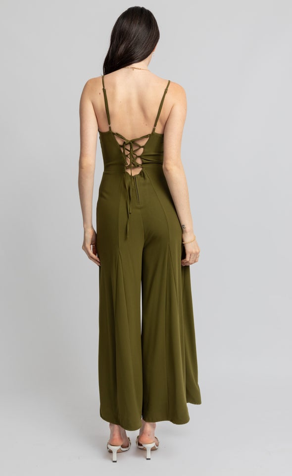 V Neck Strappy Jumpsuit Pagani