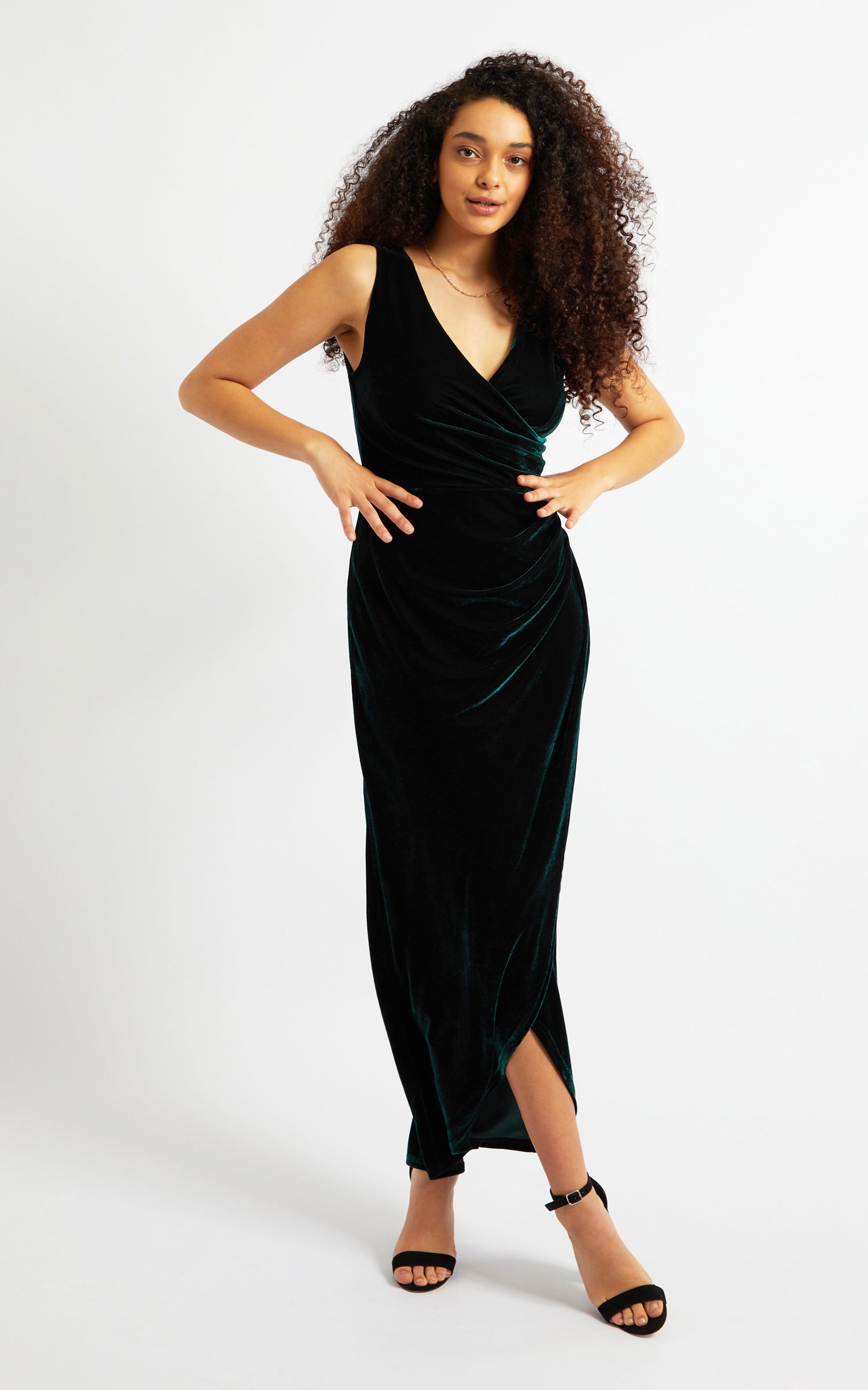 gail glitter jersey dress