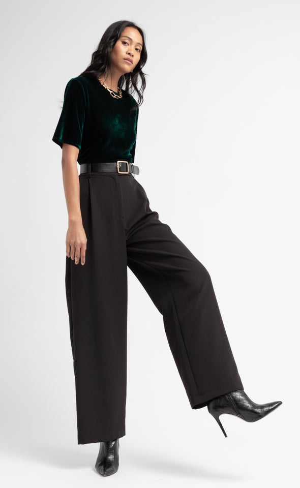 Velvet SS Top Emerald