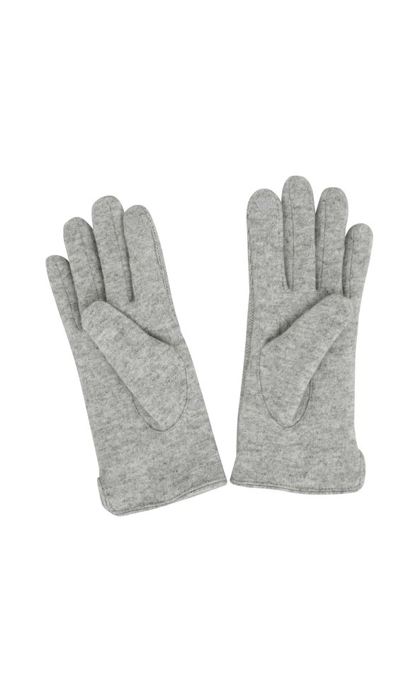 Wool Blend Gloves Grey